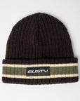 Rusty Mens Bones Reversible Beanie Hat - Black