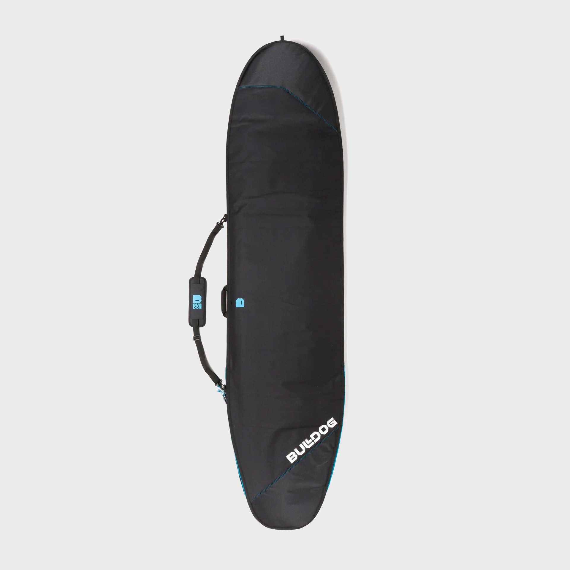 Bulldog Board Bag Core Longboard - Black/Cyan - Collect in store only - ManGo Surfing