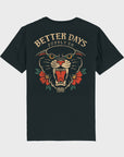 Better Days Panther Head T-Shirt - Black