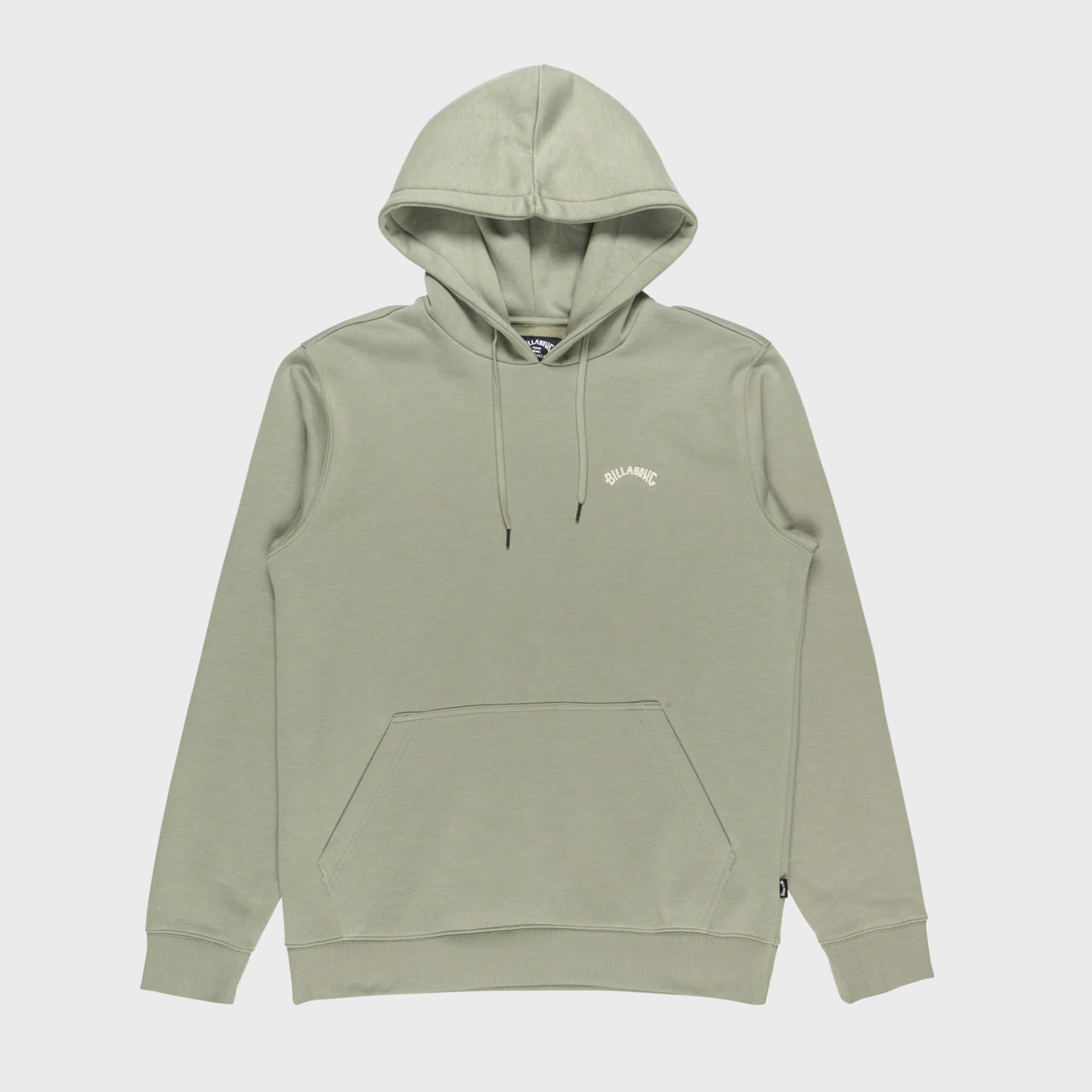 Billabong Mens Arch PO Pullover Hoodie - Grey Green - ManGo Surfing