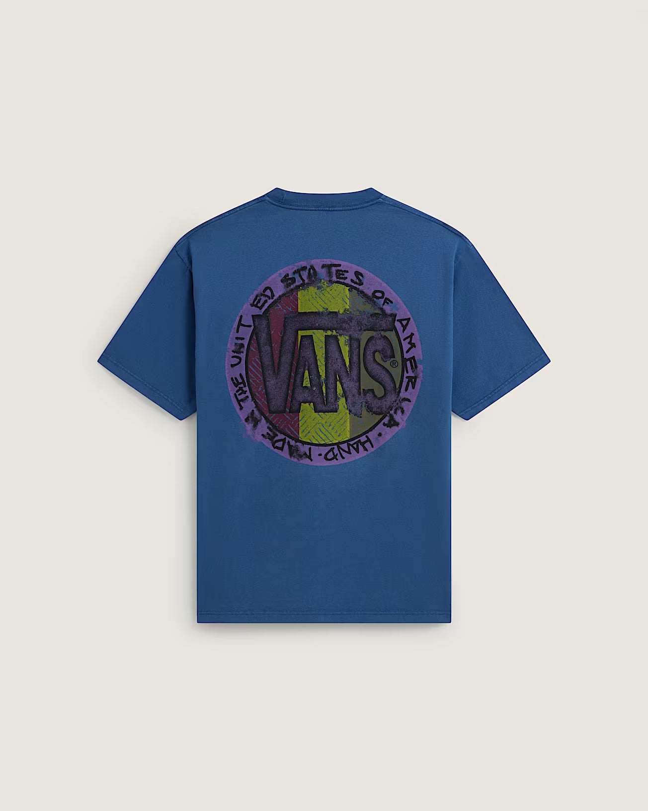 Vans Mens Blotched Circle Short Sleeve T-Shirt - True Navy