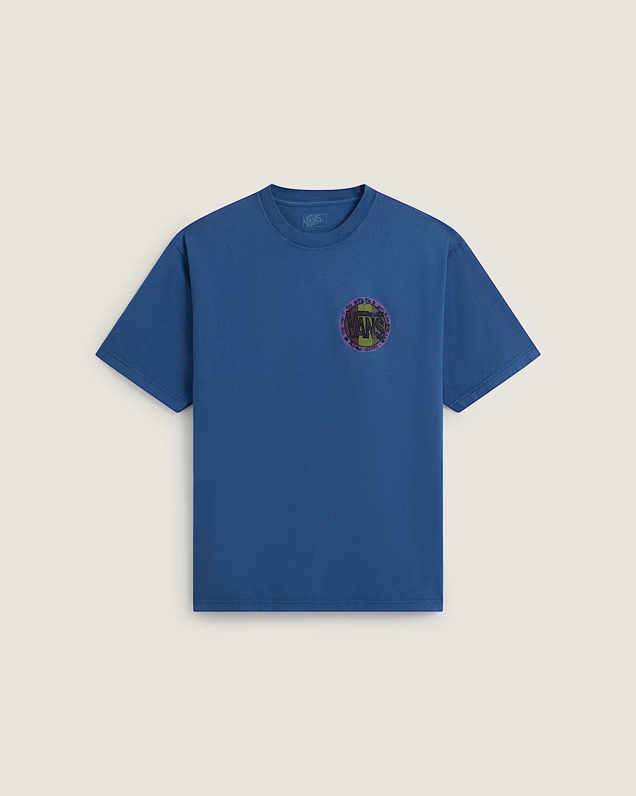 Vans Mens Blotched Circle Short Sleeve T-Shirt - True Navy
