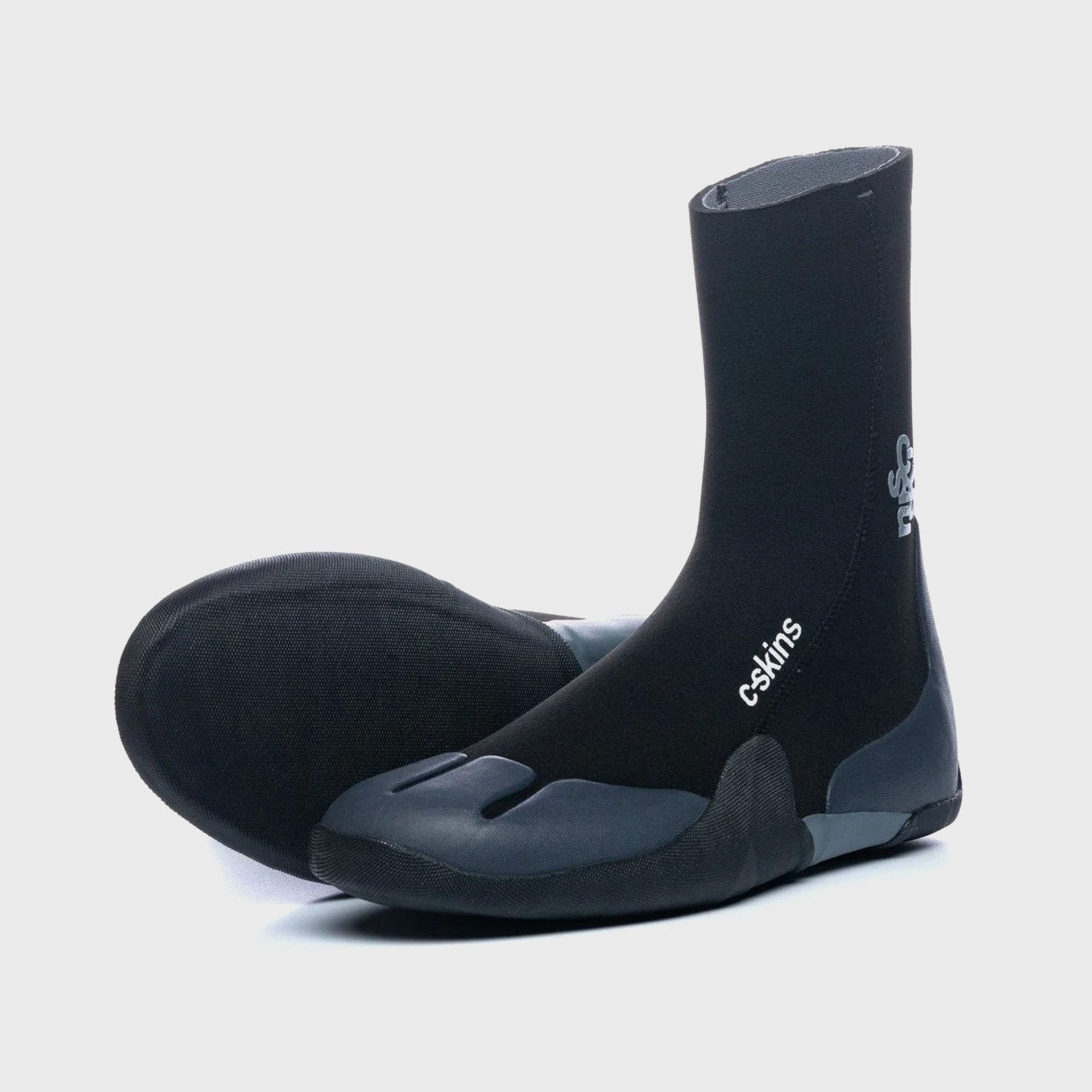 C-Skins Legend Round Toe 5mm Wetsuit Boots - Black Charcoal - ManGo Surfing