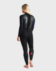C-Skins Element 3/2 Women's Steamer Back Zip Wetsuit - Black Slate/Coral - ManGo Surfing