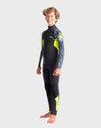 C-Skins Element 3/2 Junior Kids Wetsuit- Anthracite/Yellow/Black Tie Dye - ManGo Surfing