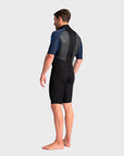 C-Skins Element 3/2 Mens Shortie Wetsuit - Black Slate/Cyan - ManGo Surfing