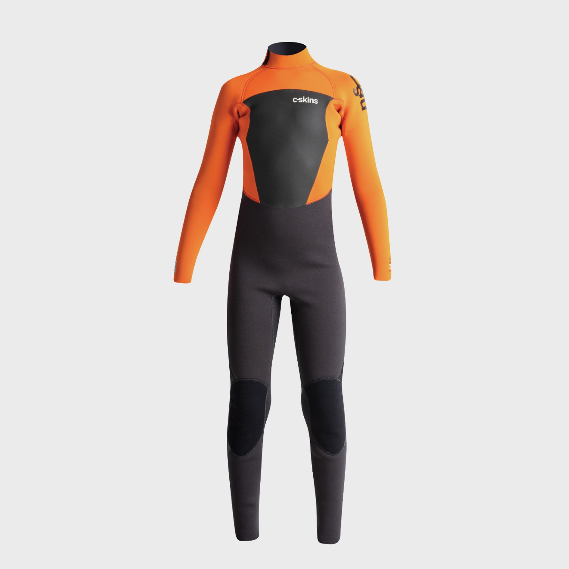 C-Skins Kids Legend 3/2 Junior GBS Back Zip Steamer - Anthracite - ManGo Surfing