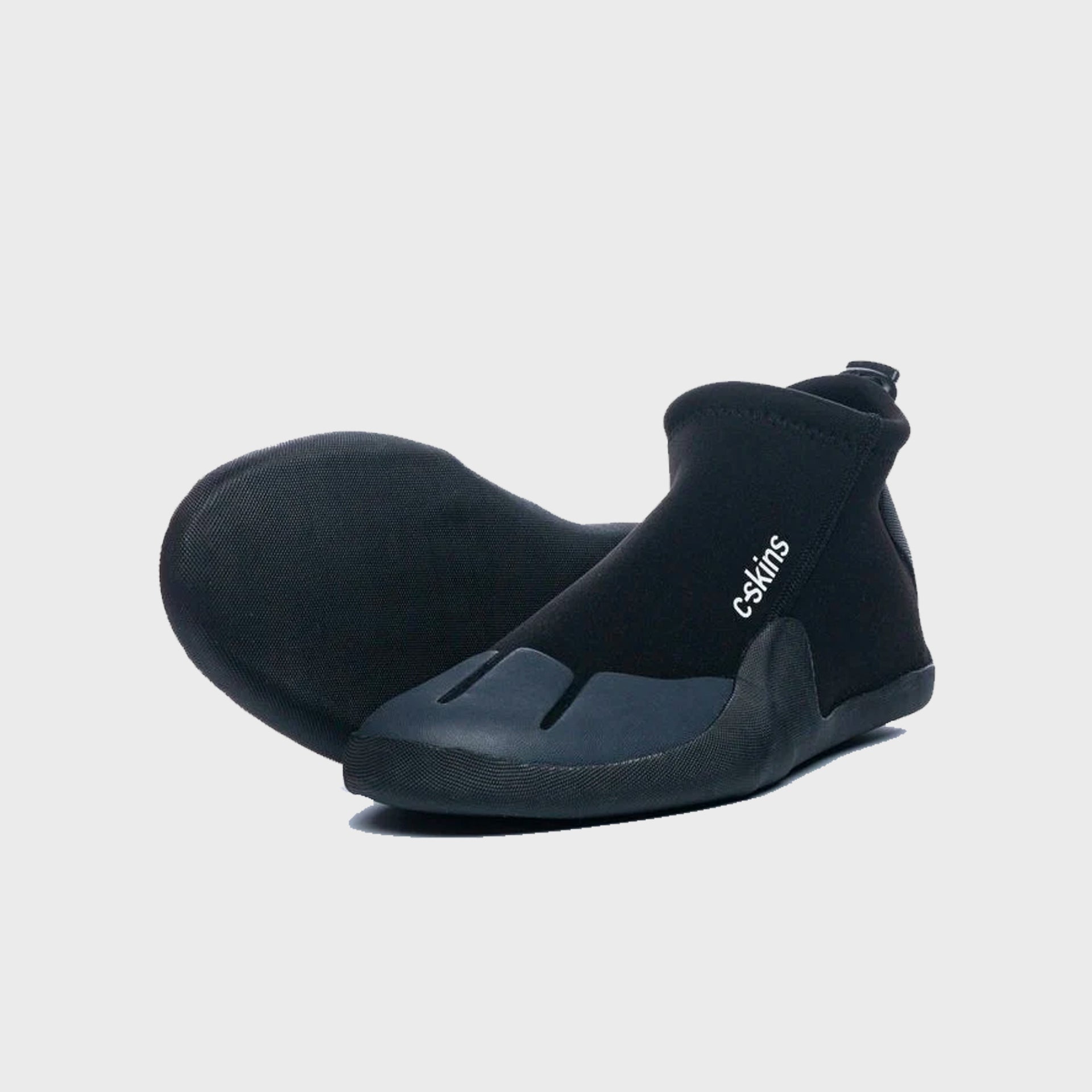 C-Skins Legend 3mm Adult Round Toe Slipper - Black/Charcoal - ManGo Surfing