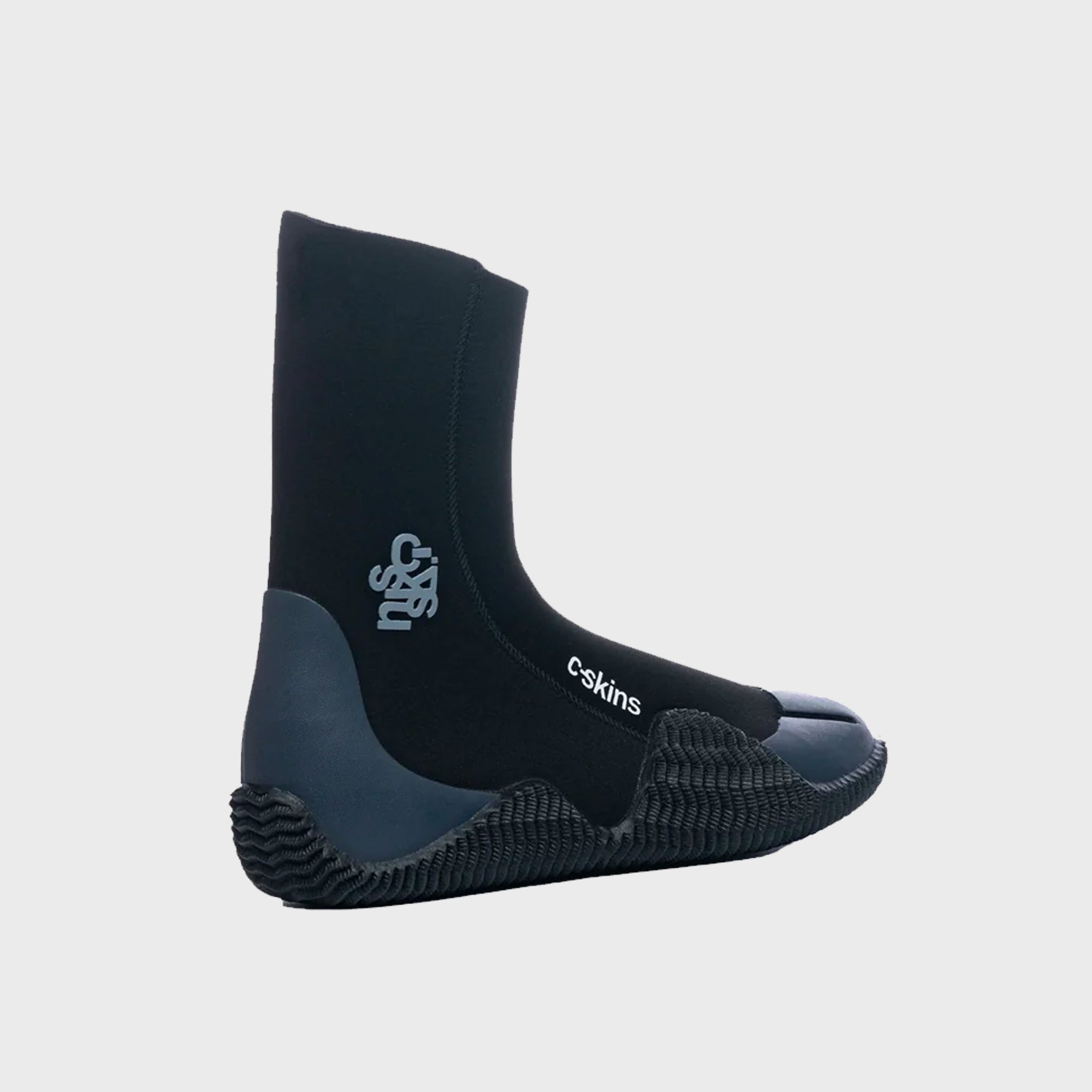 C-Skins Legend 5mm Adult Zipped Round Toe Boots - Black/Charcoal - ManGo Surfing