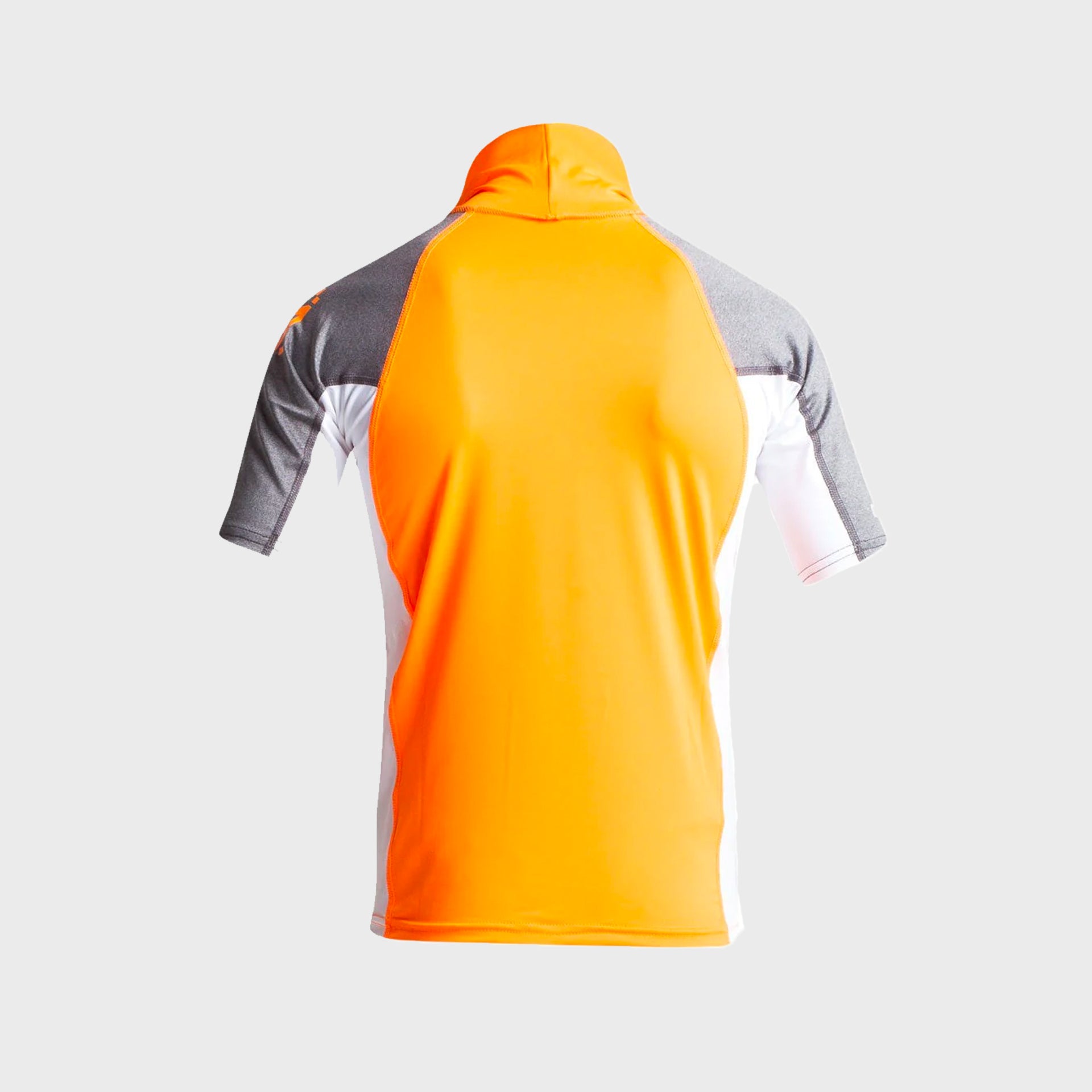 C-Skins Junior Short Sleeve Rash X Vest - Flo Orange/White/Deep Grey - ManGo Surfing
