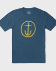Captain Fin Mens OG Logo T-Shirt - Dark Navy - ManGo Surfing