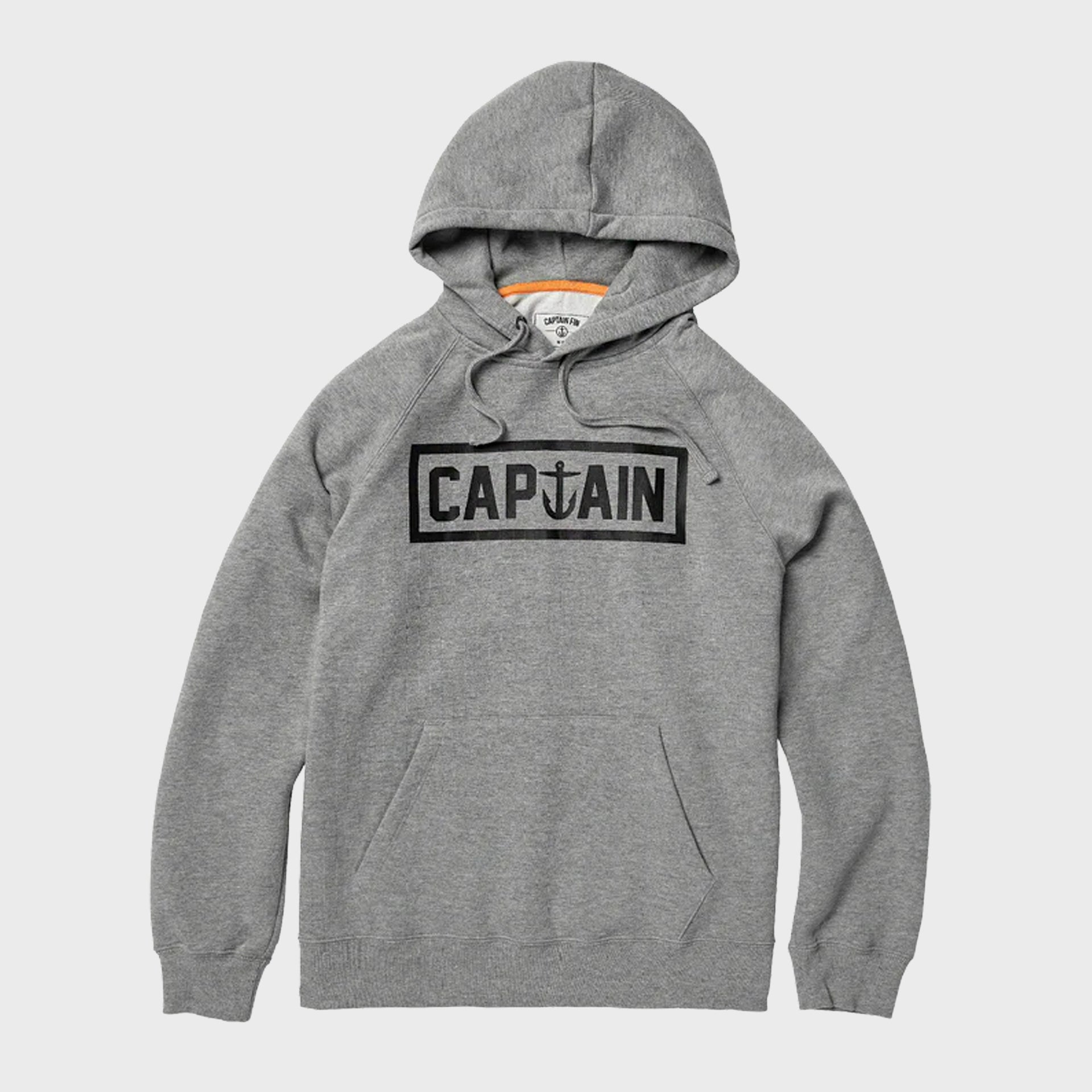 Captain Fin Mens Shweaty Naval Pullover Hoodie - Heather Grey - ManGo Surfing