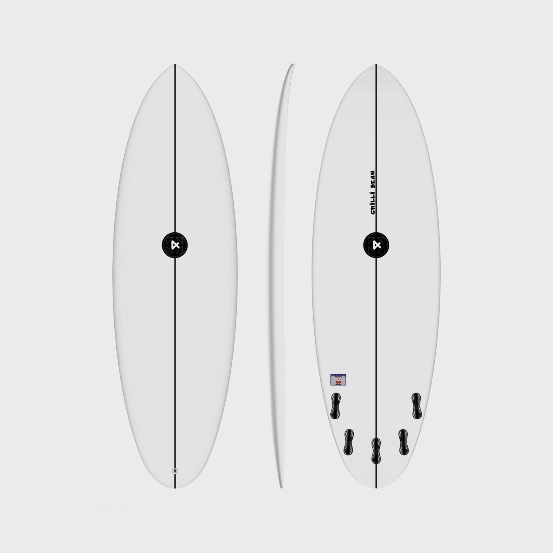 Fourth Surfboards Chilli Bean Hybrid (5 x Fin - Quad Fourth Surfboards Chilli Bean Hybrid (5 x Fin - Quad