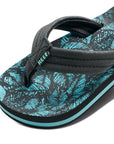 Reef Kids Ahi Flip Flops - Aquifer Palm - ManGo Surfing