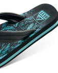 Reef Kids Ahi Flip Flops - Aquifer Palm - ManGo Surfing