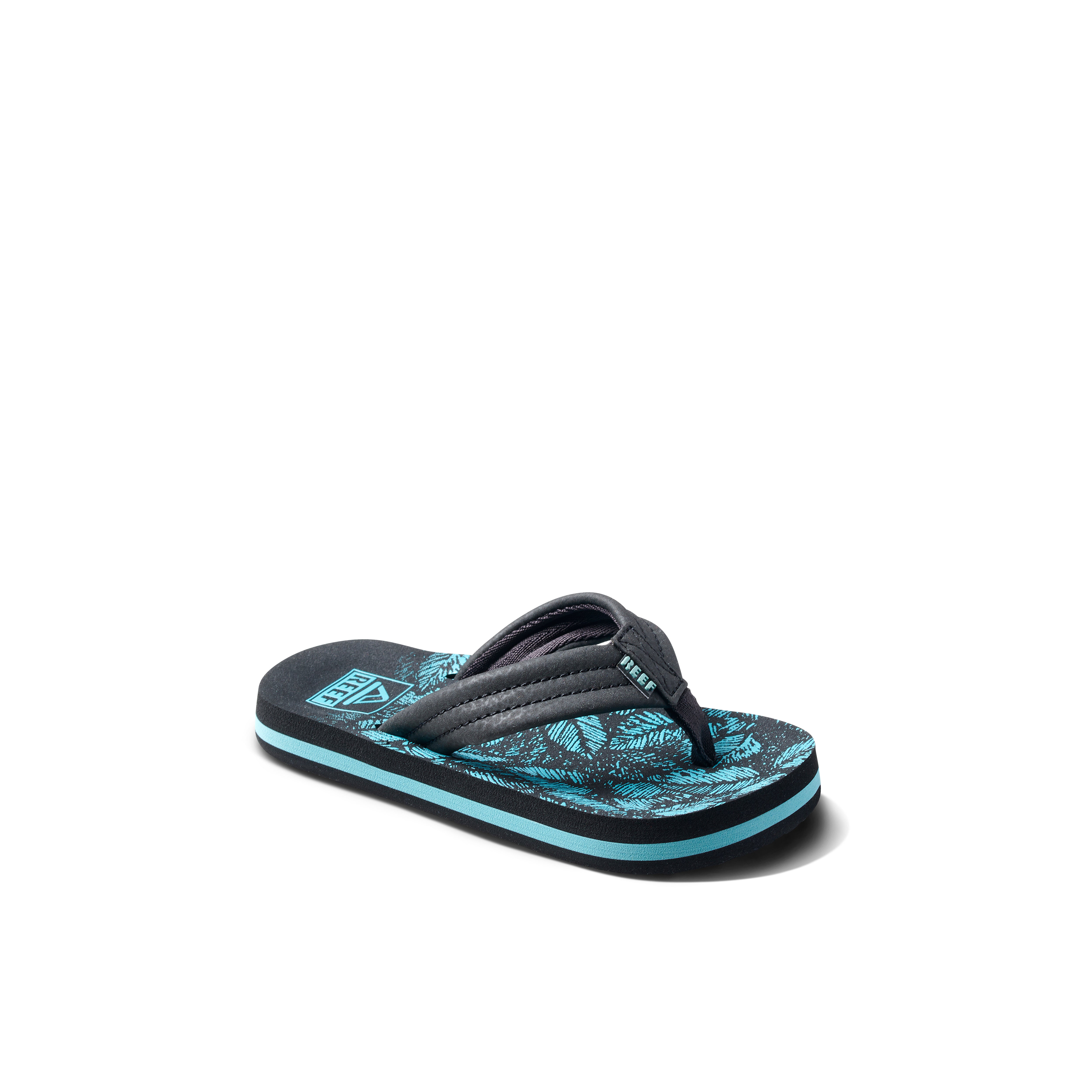 Reef Kids Ahi Flip Flops - Aquifer Palm - ManGo Surfing