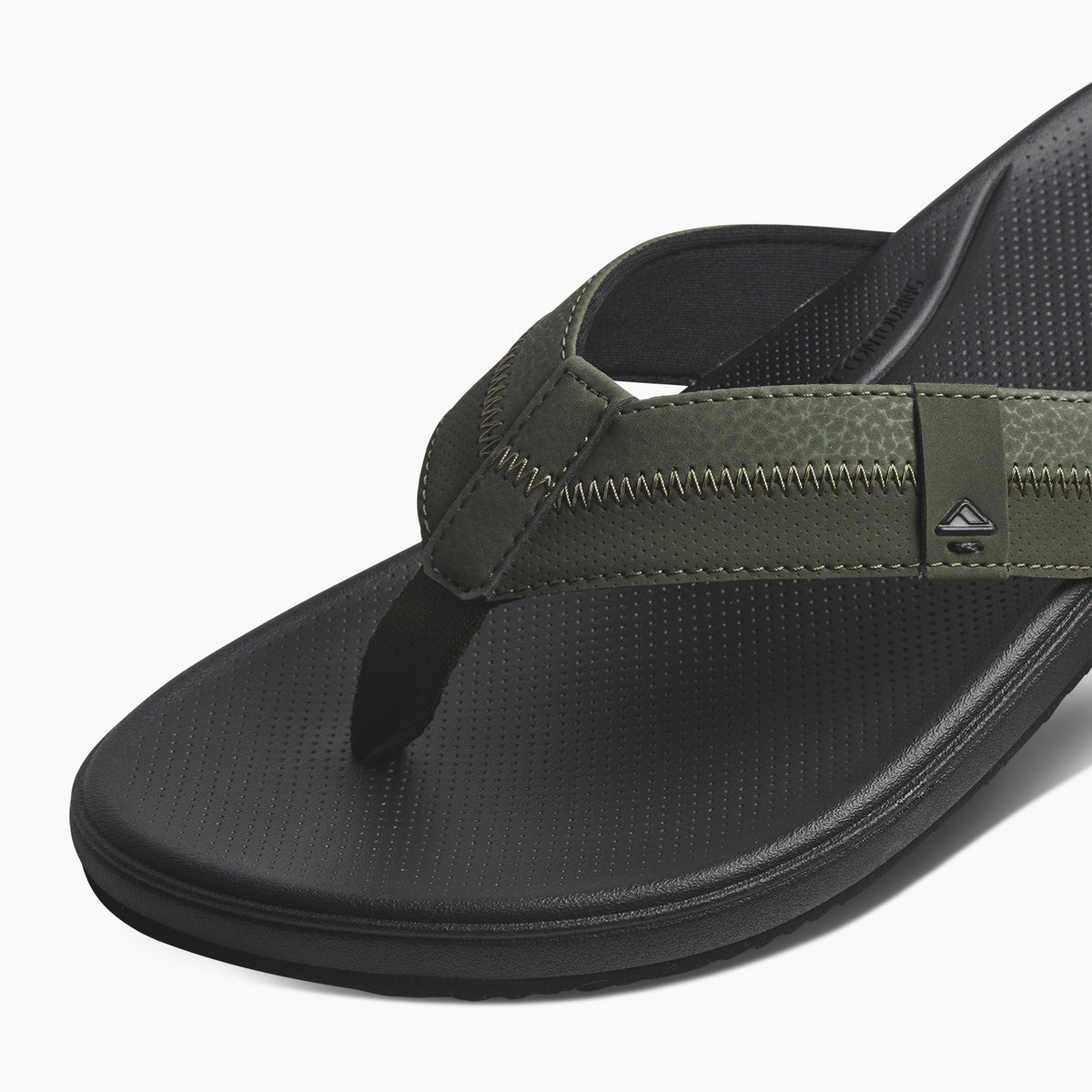 Reef Mens Cushion Phantom 2.0 Flip Flops - Olive/Gum - ManGo Surfing