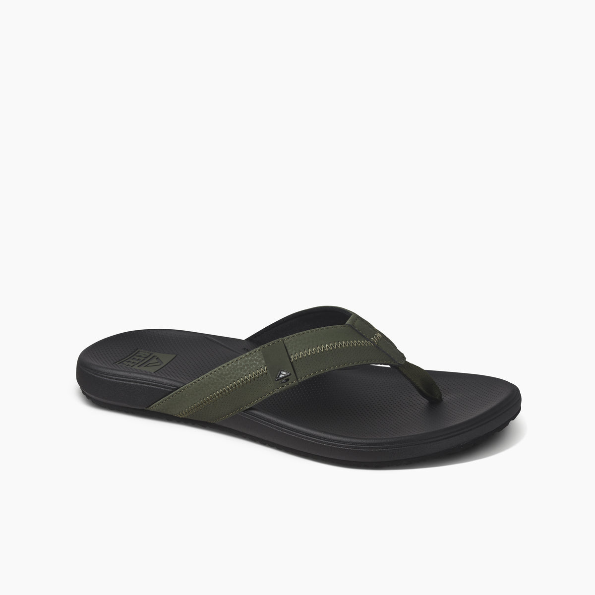 Reef Mens Cushion Phantom 2.0 Flip Flops - Olive/Gum - ManGo Surfing
