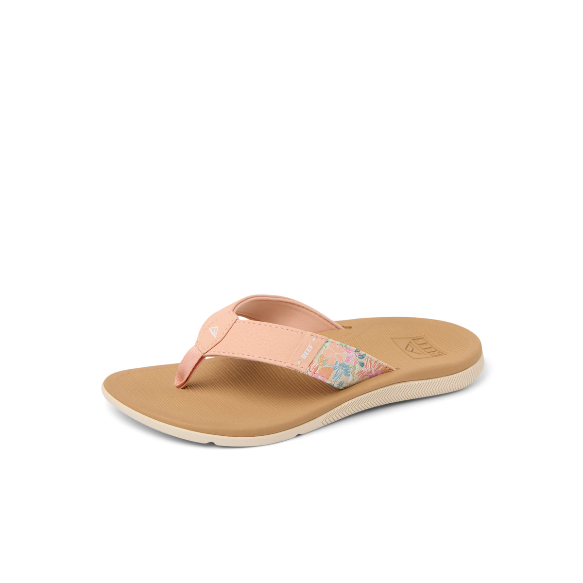 Reef Womens Santa Ana Flip Flops - Peach/Tan