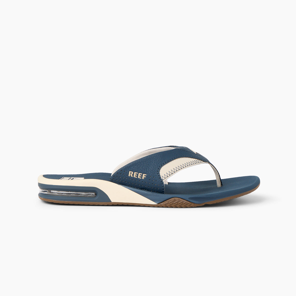 Reef Mens Fanning Flip Flops - Navy/Oat