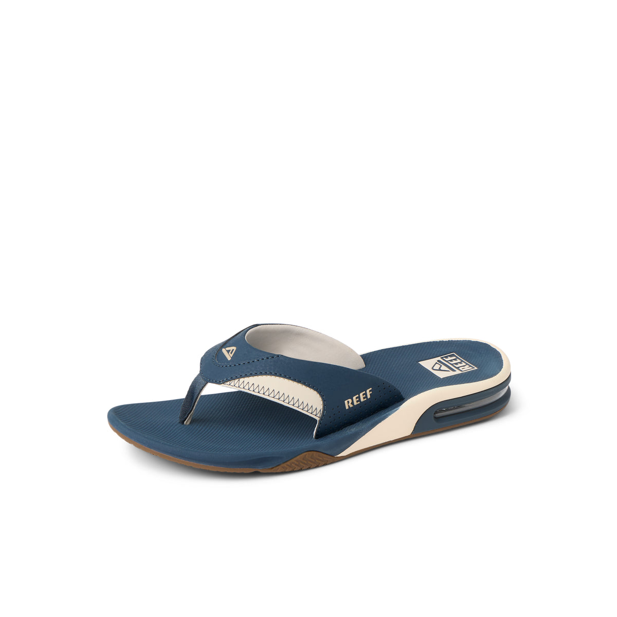 Reef Mens Fanning Flip Flops - Navy/Oat