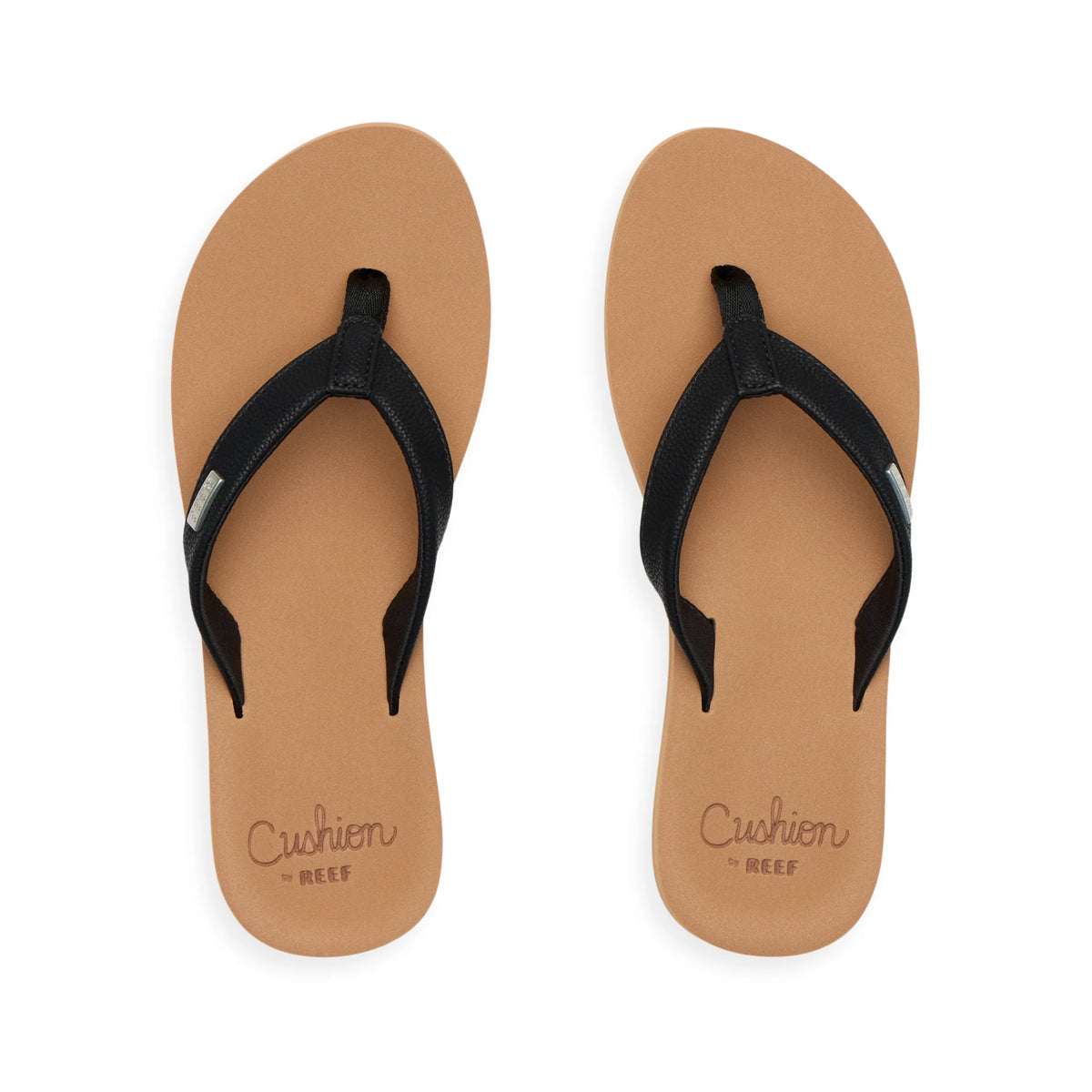 Reef Womens Baja Sands Flip Flops - Black/Tan