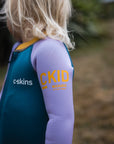 C-Skins C-Kids NuWave Baby FZ Steamer - Steel Blue/Lilac