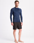 C-Skins Mens NuWave UV Basics Long Sleeve Vest - Bluestone - ManGo Surfing