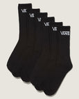 Vans Classic Crew Socks (6 Pack) - Black