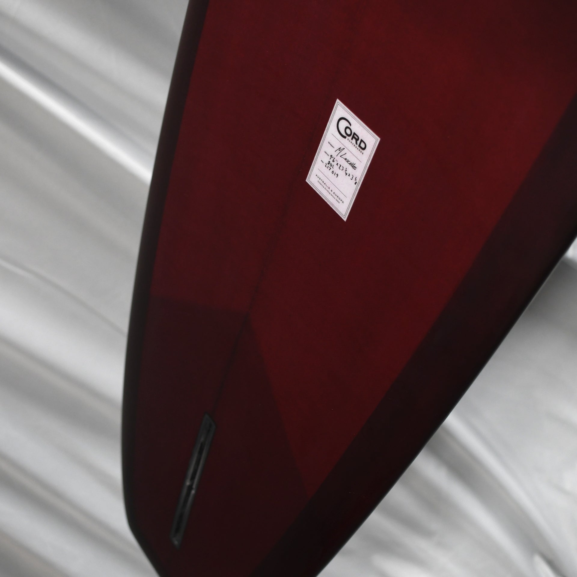 Cord Surfboard - Classic Longboard 9'6 - Rioja Tint