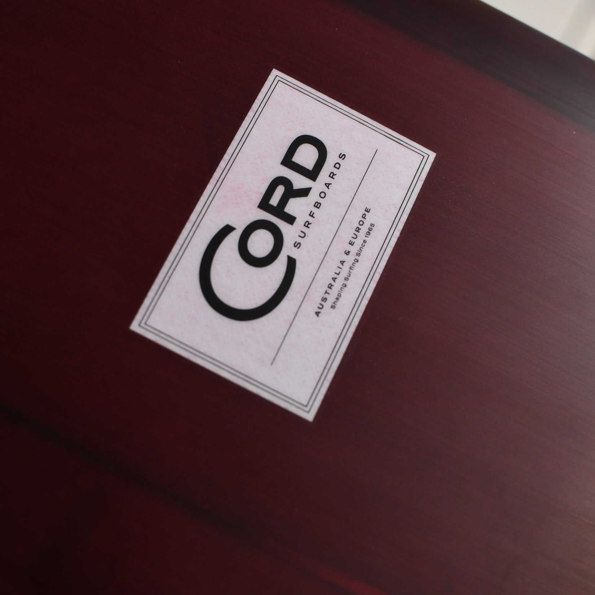 Cord Surfboard - Classic Longboard 9'6 - Rioja Tint