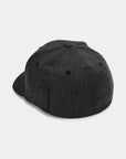 Volcom Mens Full Stone Hthr Flexfit Cap - One Size - Charcoal Heather