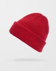 Volcom Mens Full Stone Beanie Hat - One Size - Lifeguard Red - ManGo Surfing