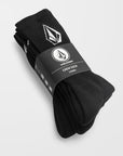 Volcom Full Stone Socks (3 Pack) - Black