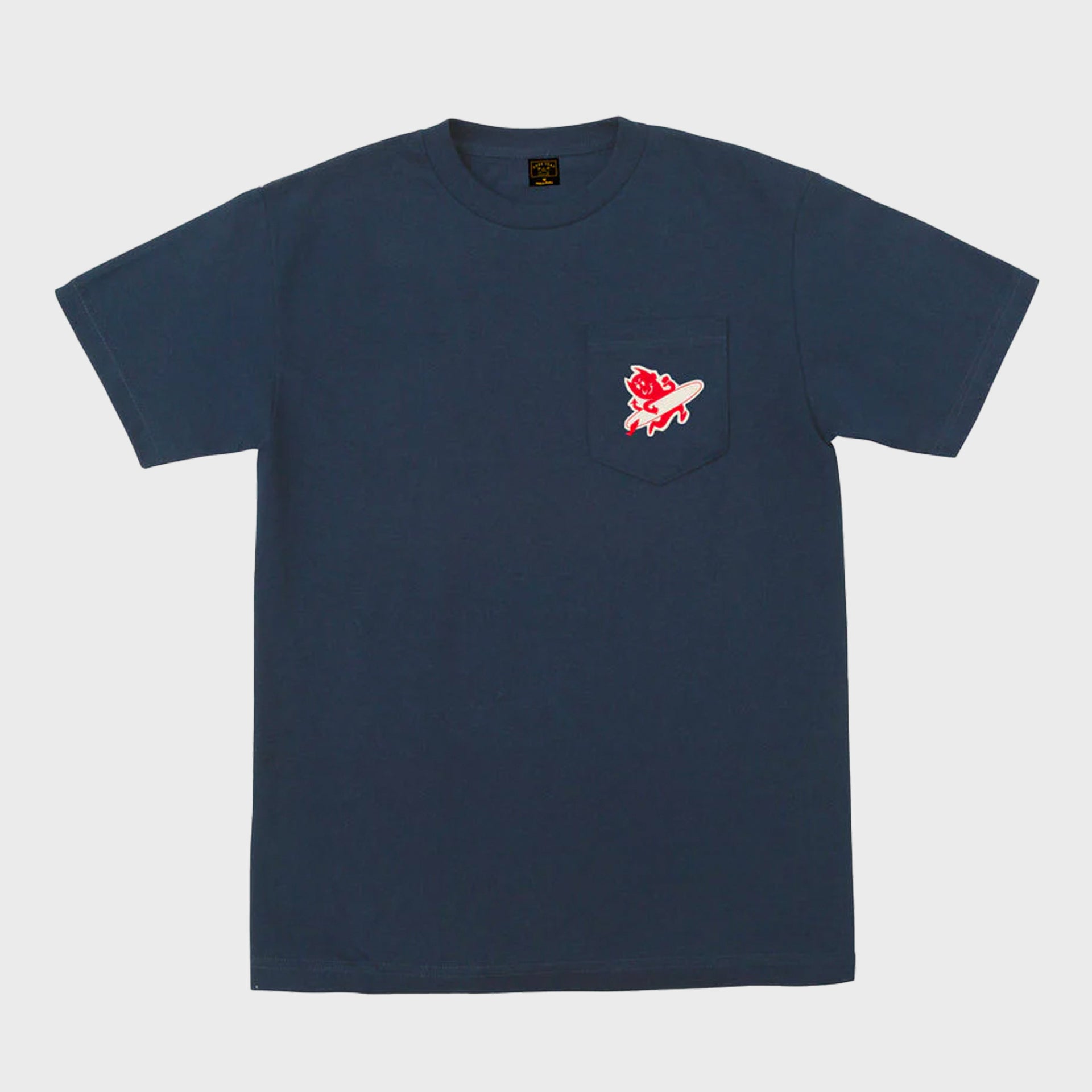 Dark Seas Hot Water Basic Pocket Mens T-Shirt - Navy - ManGo Surfing