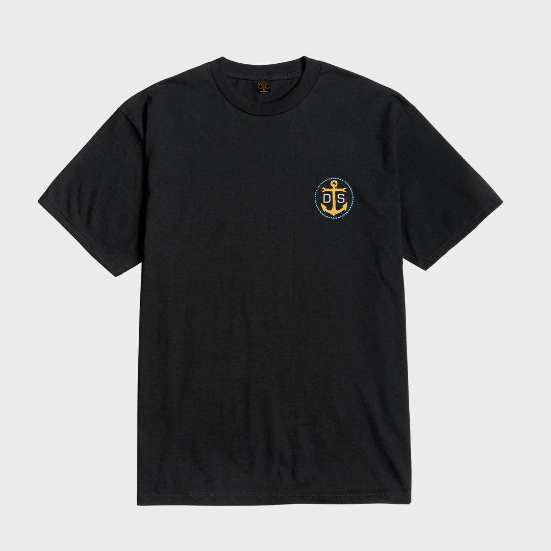 Dark Seas Mens Threefold T-shirt - Black - ManGo Surfing