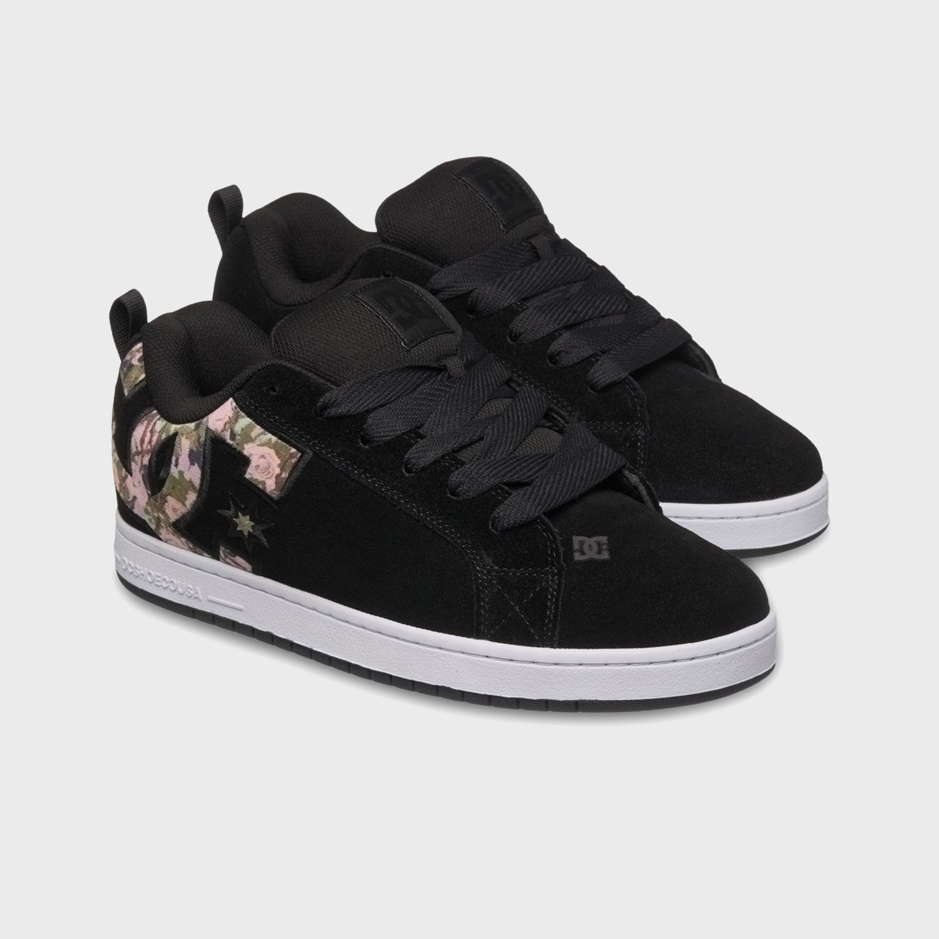 DC Shoes Court Graffik Leather Shoes - Rose