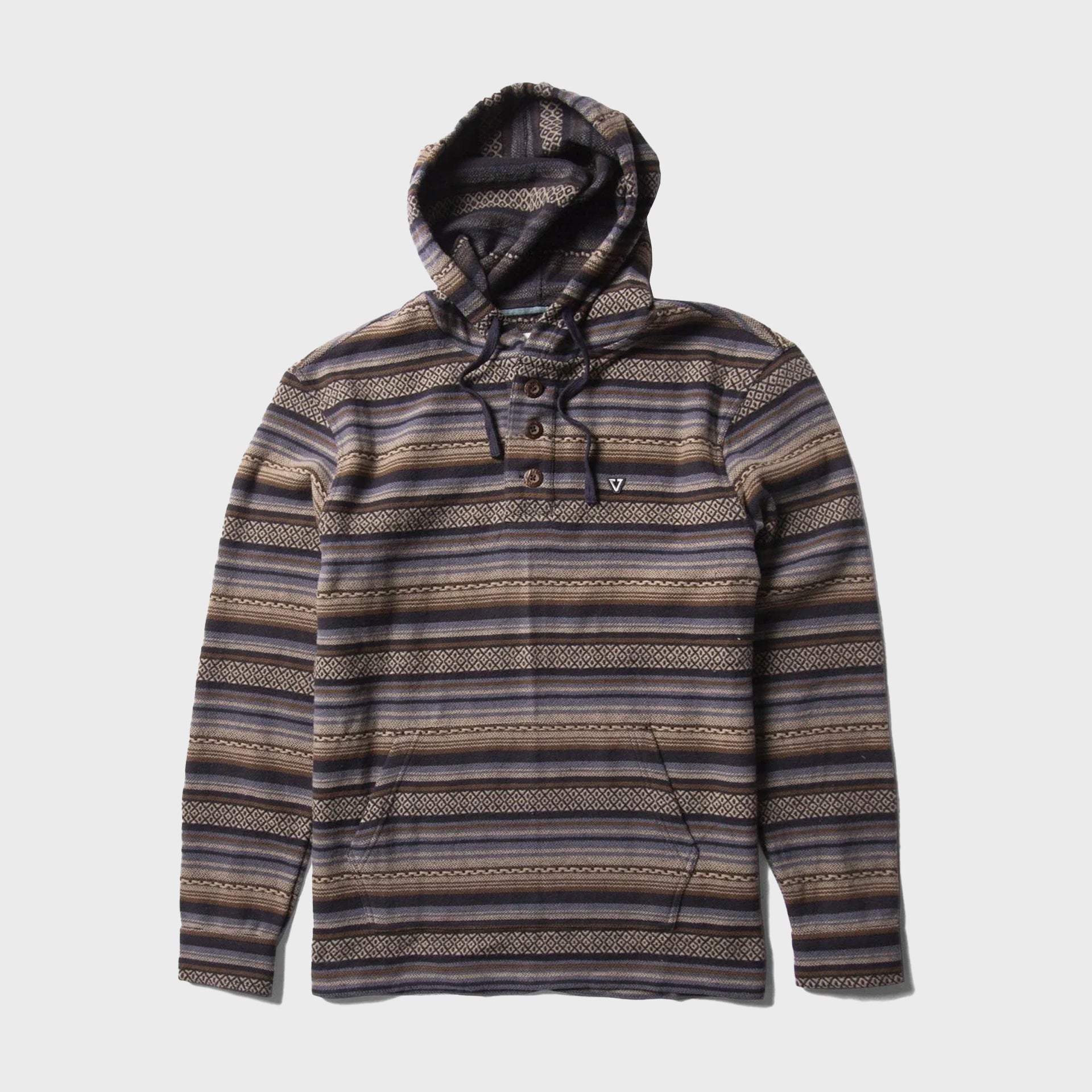 Vissla Mens Descanso Hooded Popover - Phantom