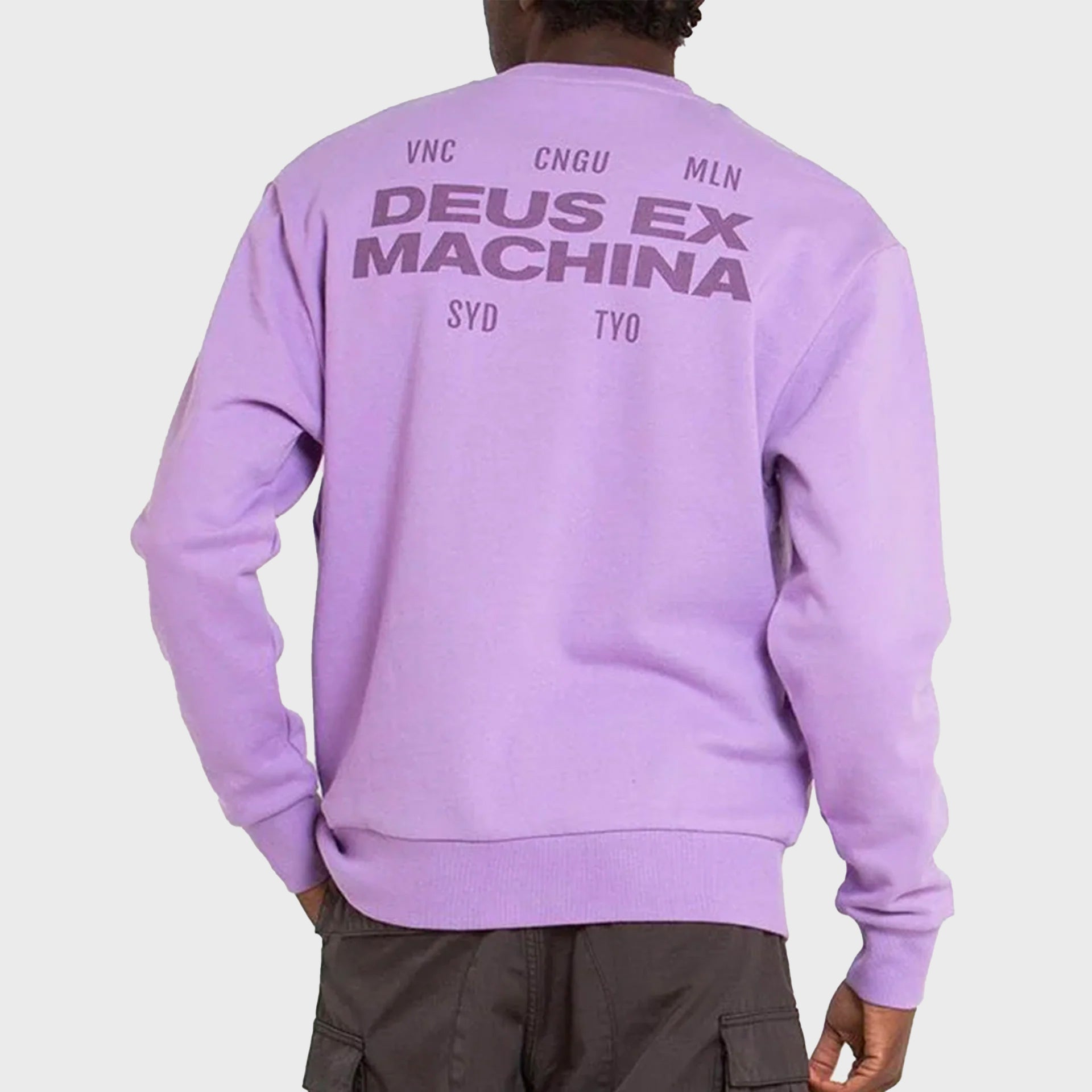 Deus Big Time - Mens Sweatshirt - Viola - ManGo Surfing
