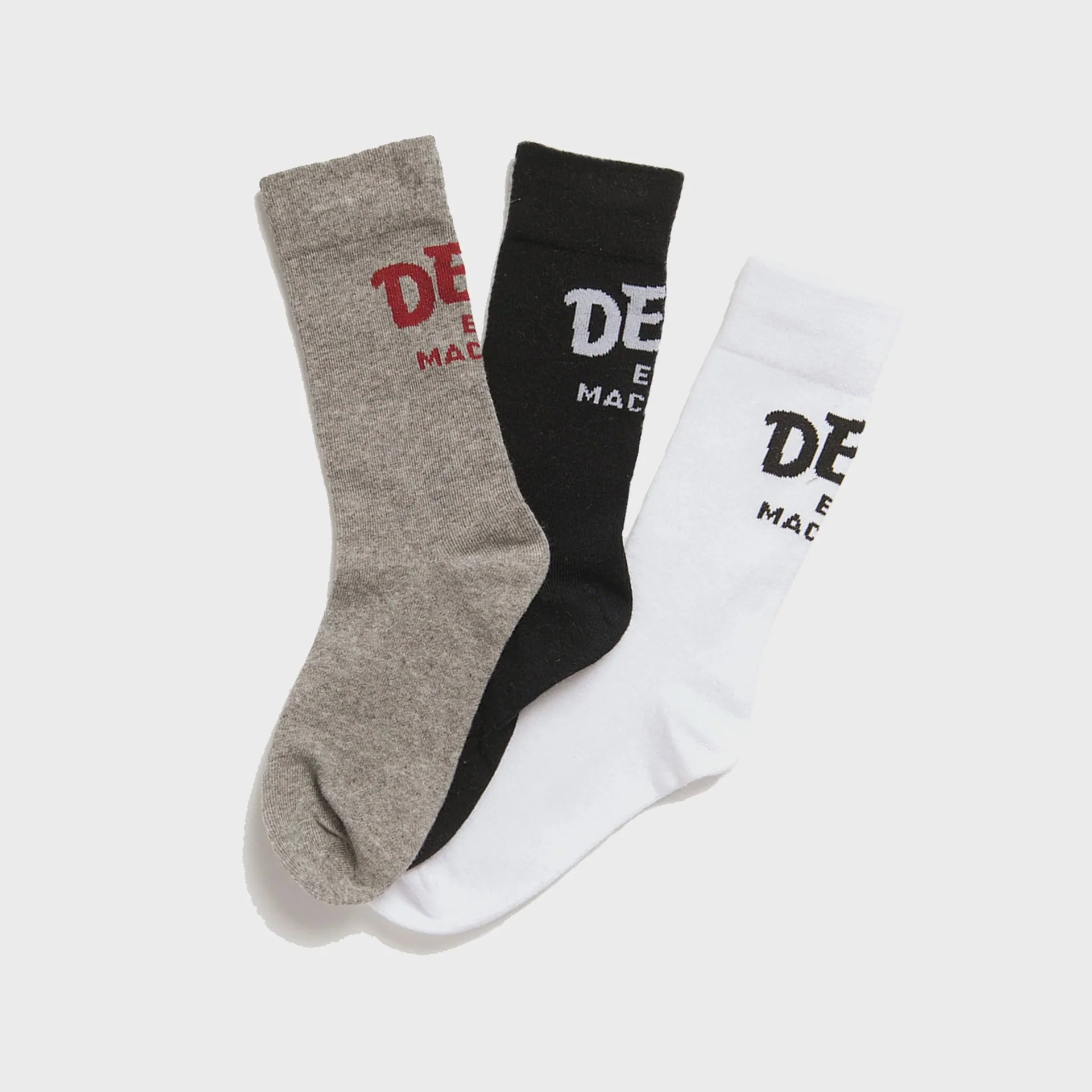 Deus Curvy Socks (3 Pack) - One Size - Multi - ManGo Surfing