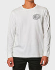 Deus Venice Mens Long Sleeve T-Shirt - White - ManGo Surfing