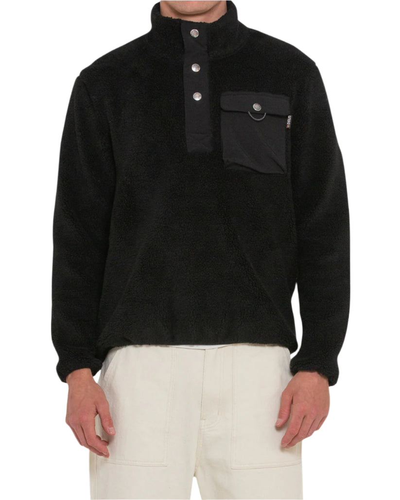 Deus Mens Reimis Pullover Fleece - Black