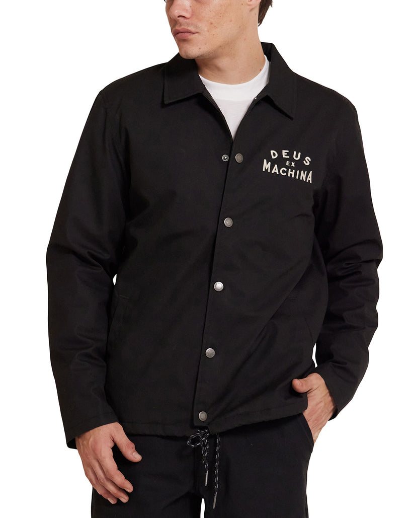 Deus Mens Workshop Coach Jacket - Black