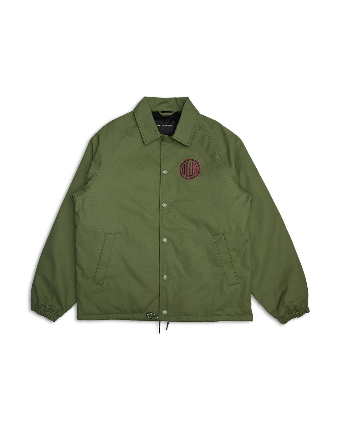 Deus Mens Pill Logo Coach Jacket - Pine