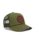 Deus Pill Logo Trucker Hat - One Size - Pine