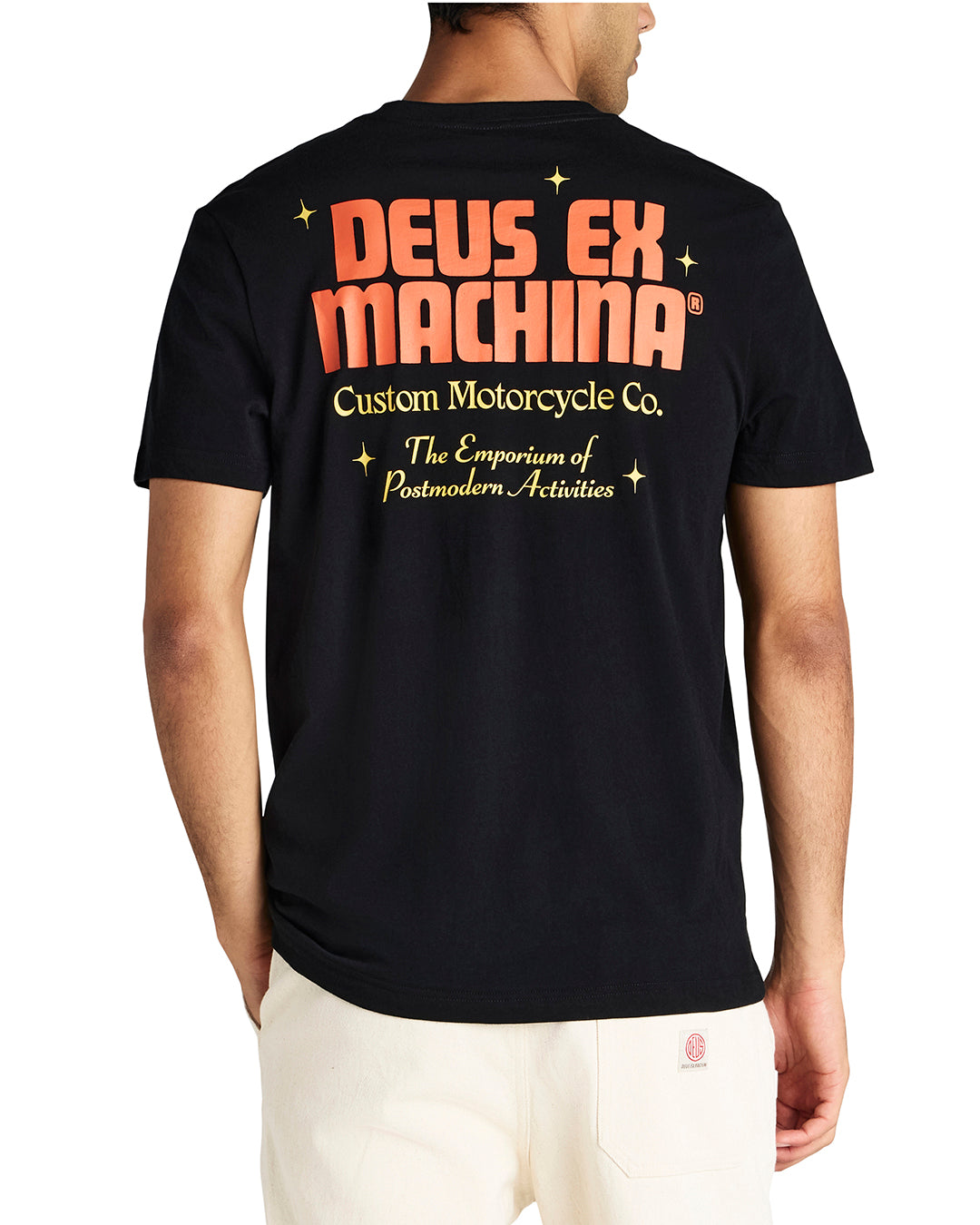 Deus Mens Drop Down T-Shirt - Black