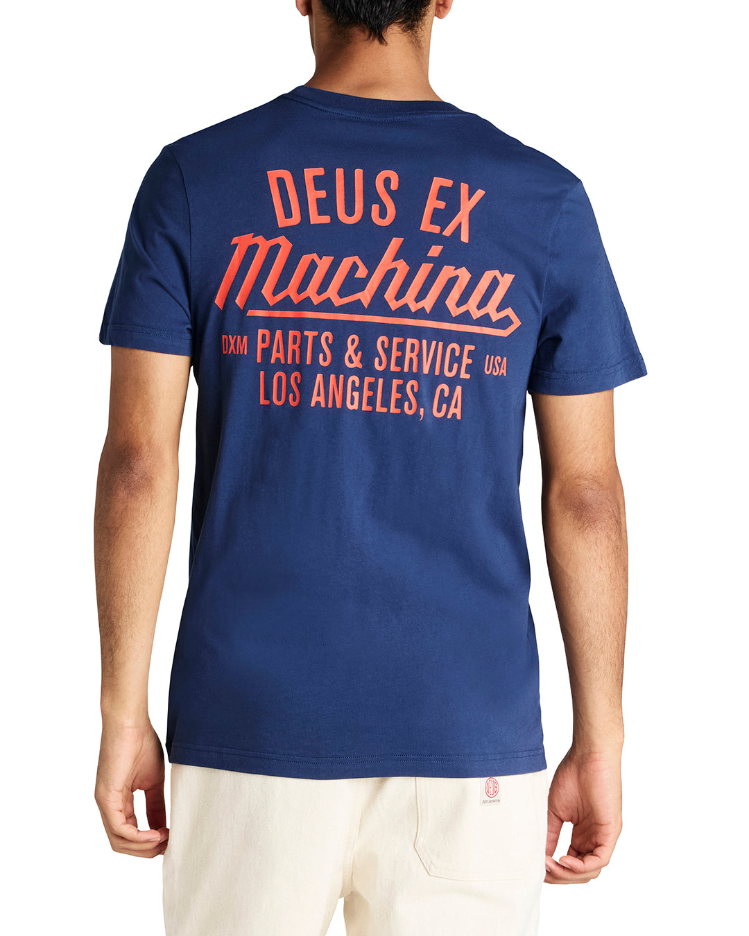 Deus Mens Overbite T-Shirt - Mechanic Blue - ManGo Surfing