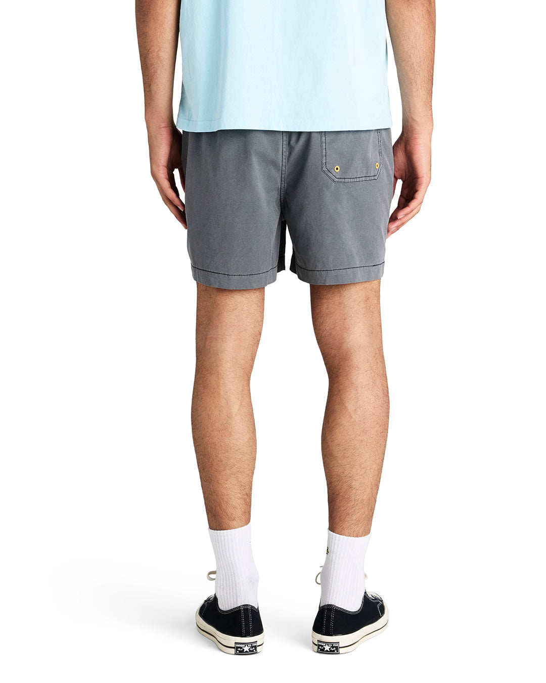 Deus Mens Sandbar GD Swim Shorts - Anthracite - ManGo Surfing