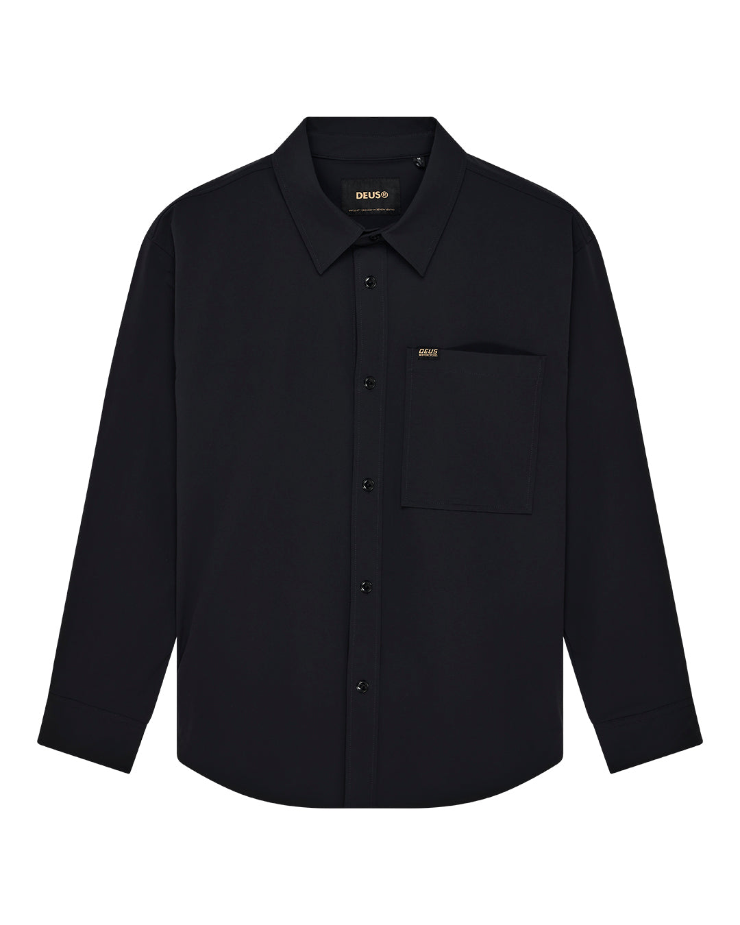 Deus Mens Frizell Travel Long Sleeve Shirt - Black