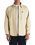 Deus Mens Frizell Travel Long Sleeve Shirt - Safari